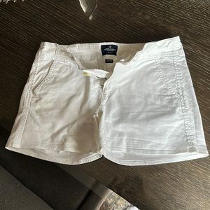 American Eagle white shorts, about a 4 1/2 inseam